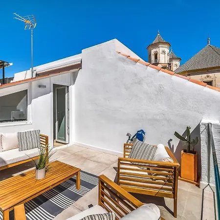 Superb Private House In The Heart Of Málaga, With Sunny Rooftop *